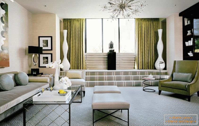 Art Deco style in the living room