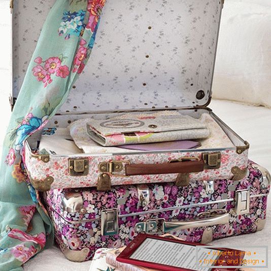 Beautiful stylized suitcase