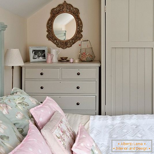Large and beautiful chest of drawers in the bedroom