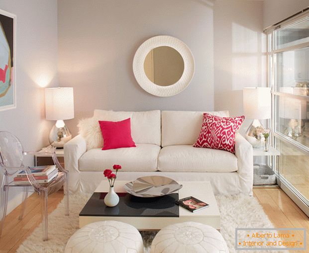 Transparent chair in the living room