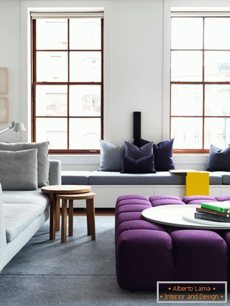 Small stools in the living room