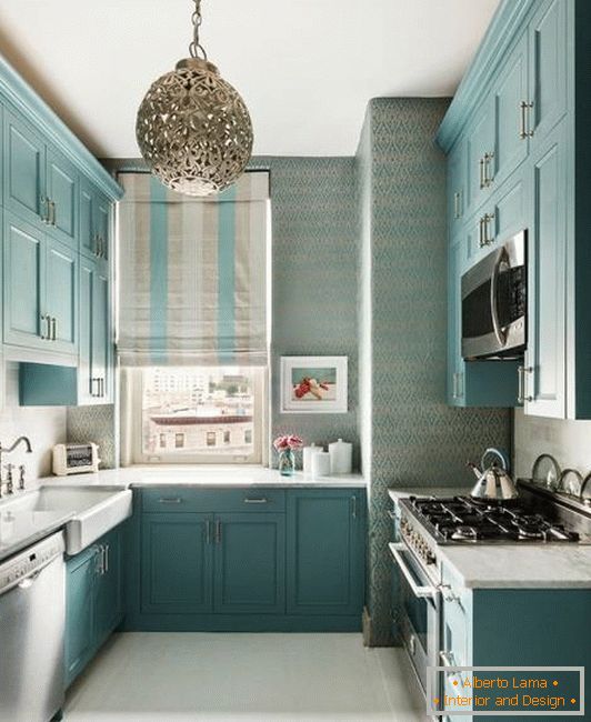 Beautiful blue kitchen