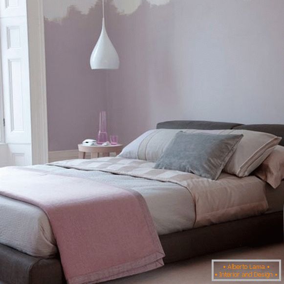 Pastel pink bedroom