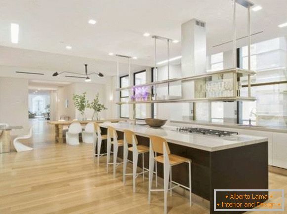 Kitchen design in the penthouse Jay Lo