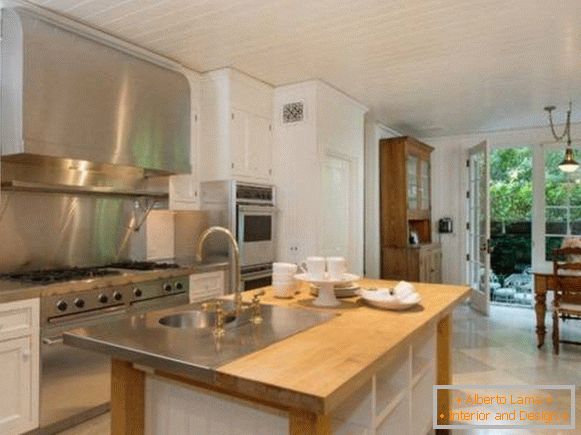 Kitchen design in the house of Jennifer Lawrence