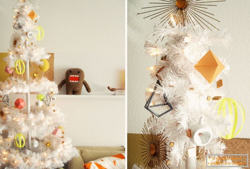 Christmas tree with paper toys
