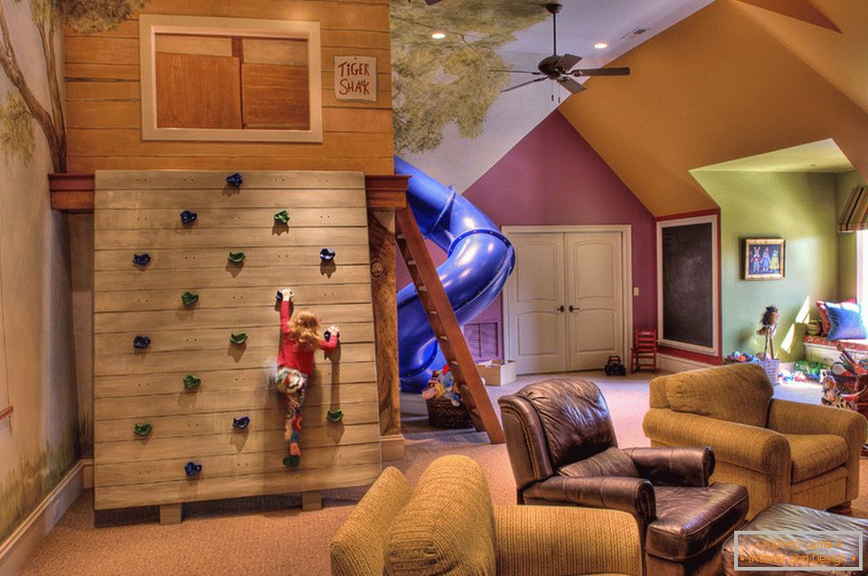 Playroom for children in the living room