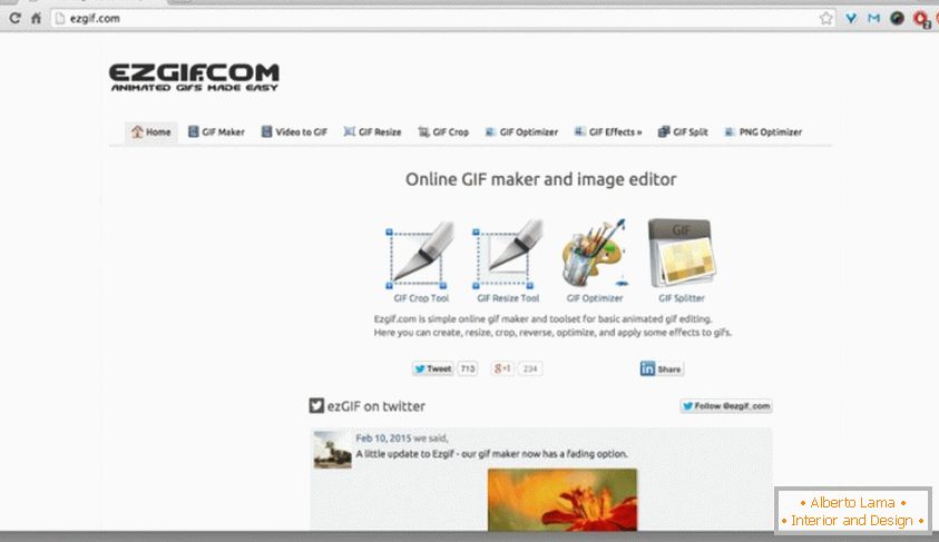 Online GIF maker and image editor