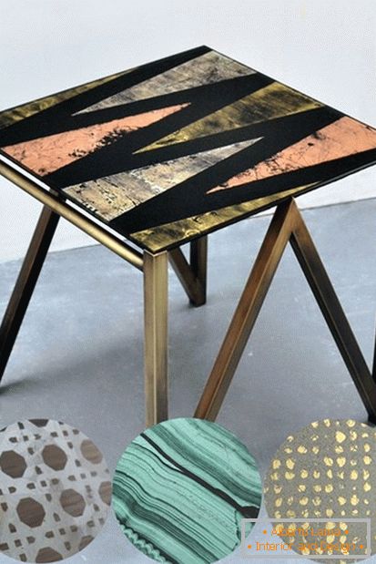 Making a table with mirror paper