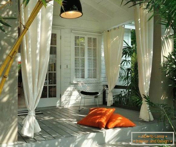 Veranda in tropical style