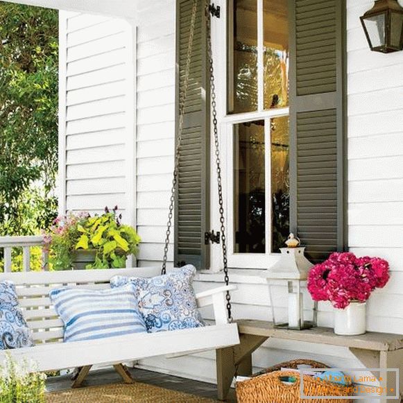 Romantic veranda in the style of Provence