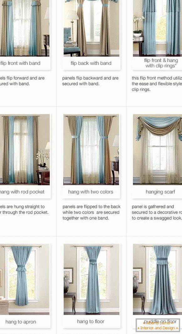 How to hang curtains