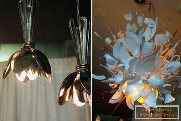 Unusual handmade lamps