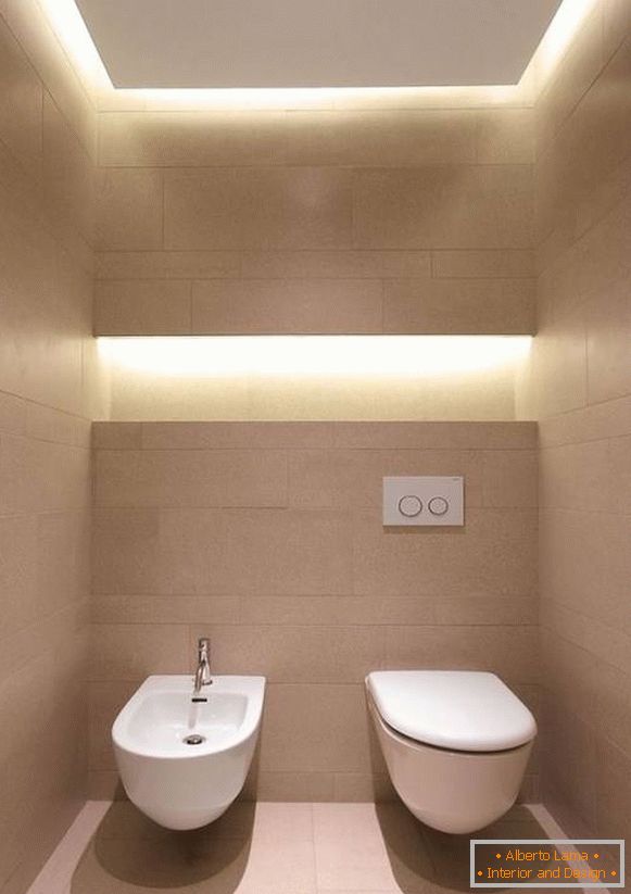 Stylish toilet design with built-in lights