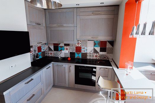 Kitchen of a small apartment in Moscow