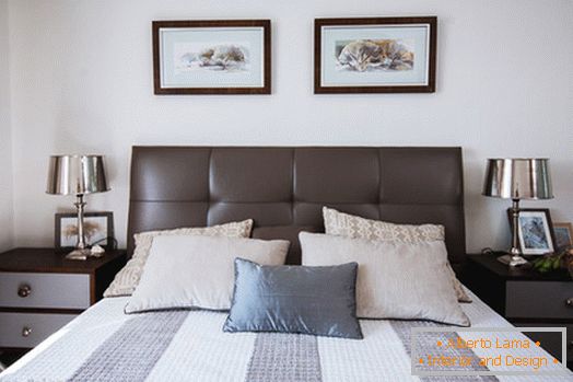 Bedroom of a small apartment in Moscow