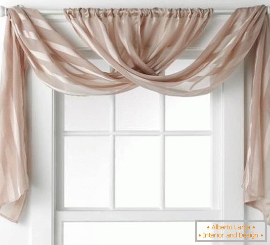 Elegant curtains in the bedroom