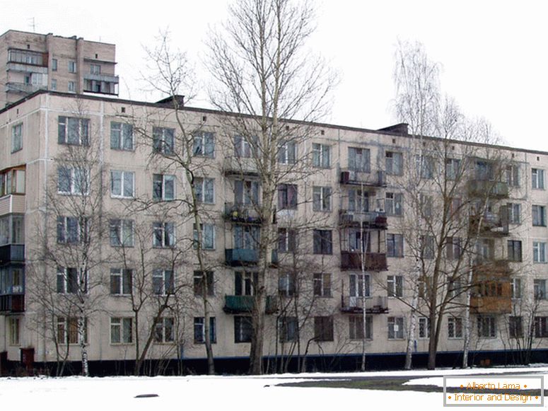 The appearance of the apartment building