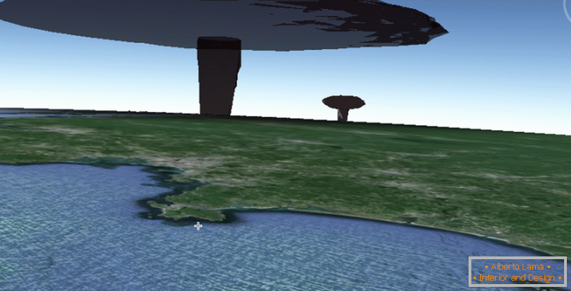 3D- Simulator of consequences of nuclear bomb explosion