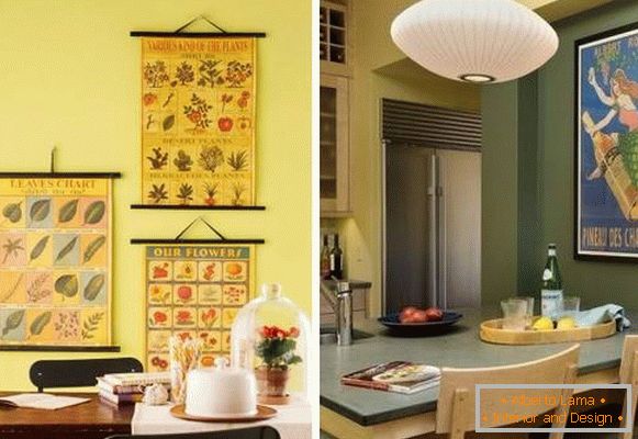 How to decorate the walls in the kitchen - photos of ideas