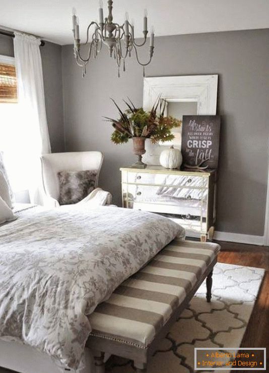 Elegant bedroom with a beautifully designed chest of drawers