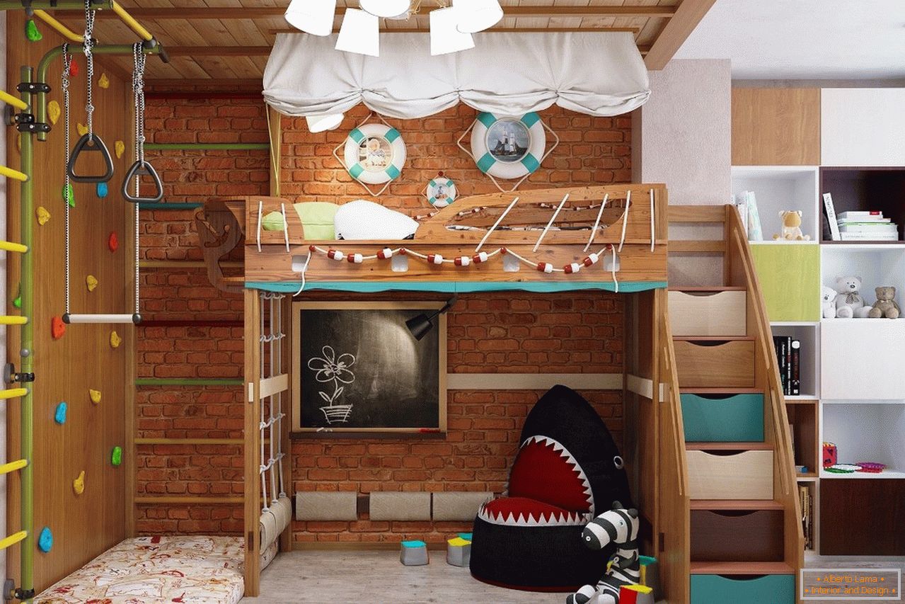 Playroom in the style of eco