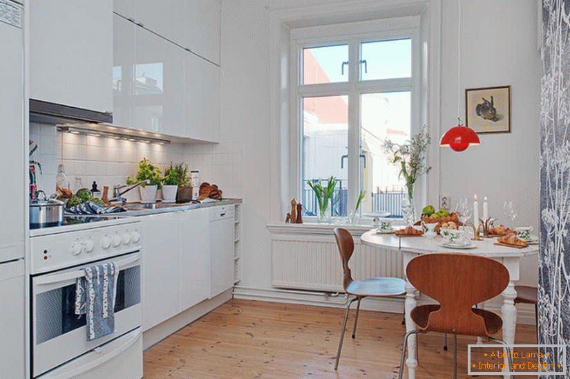 Kitchen interior in Scandinavian style