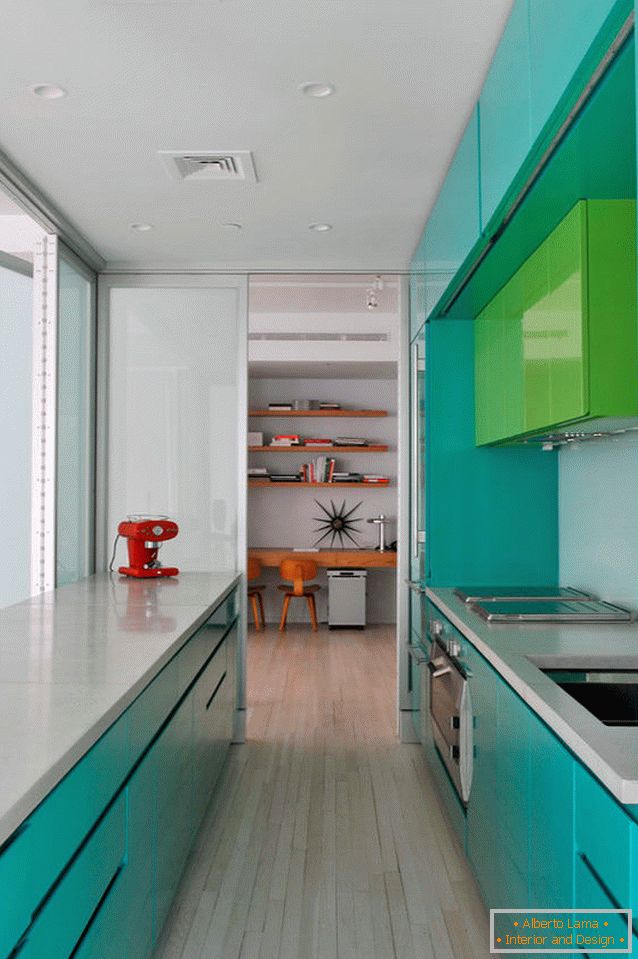 Kitchen in bright colors