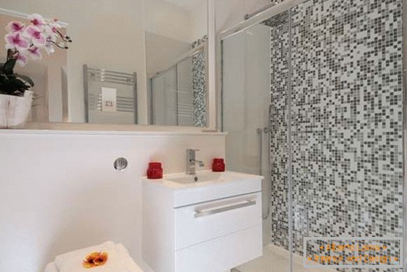 Bathroom interior design in a small apartment