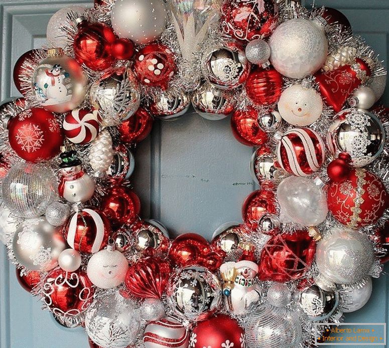 Christmas wreath на дверь