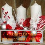 Decor candles for the New Year