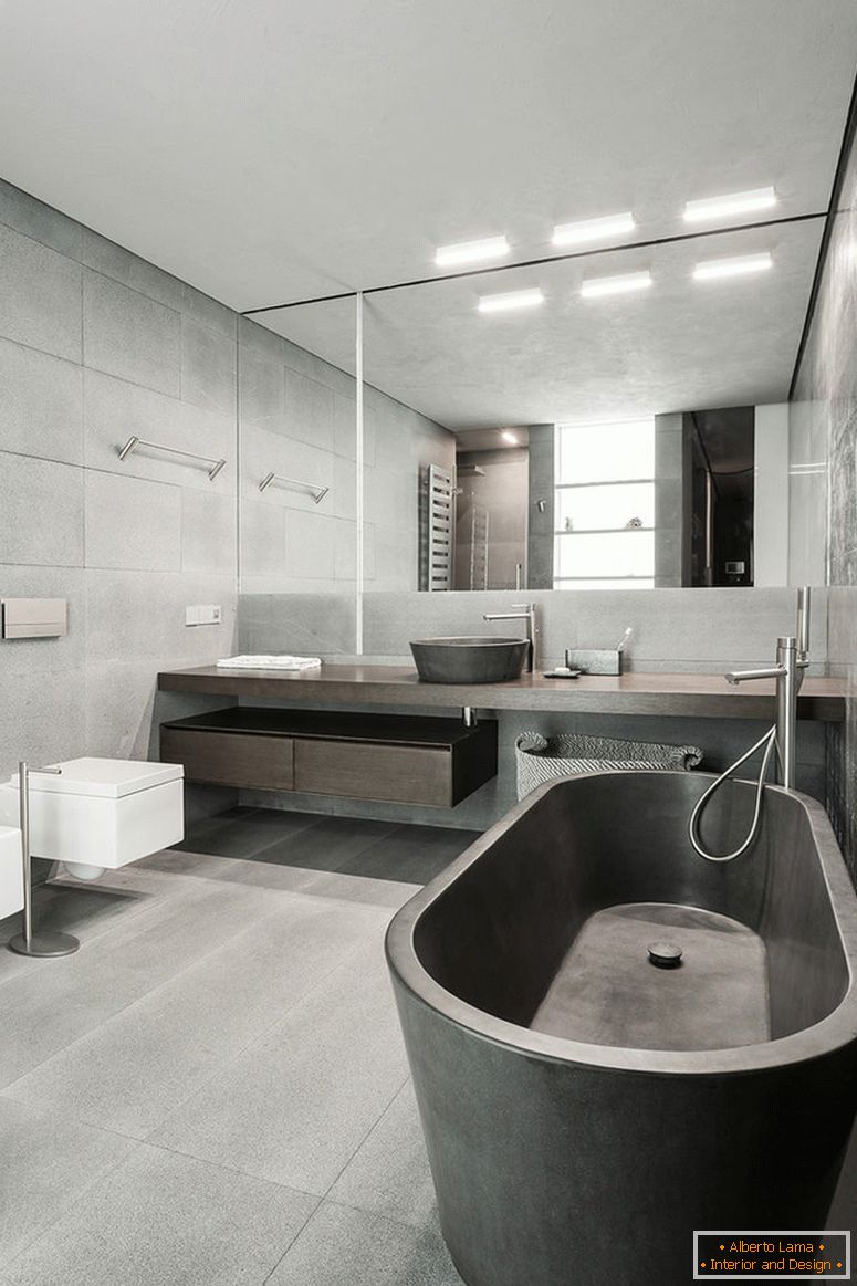 Interior of a small bathroom combined with a toilet