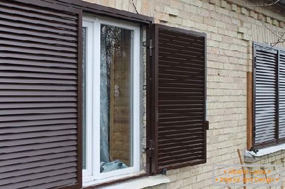 aluminum windows with external blind shutters, photo 17