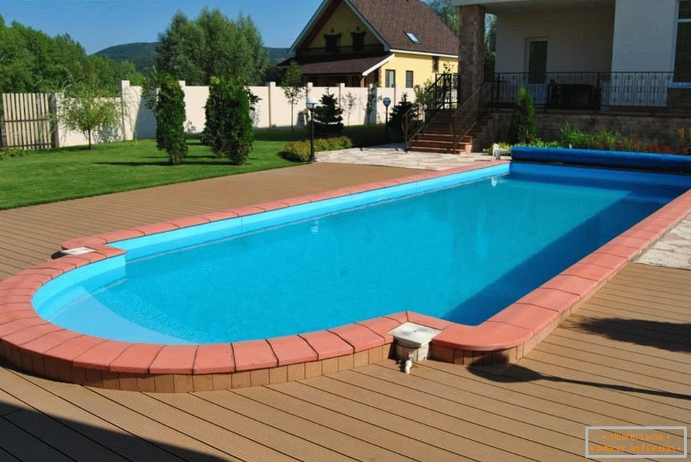 Summer swimming pool on site