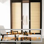 Sliding light wood doors