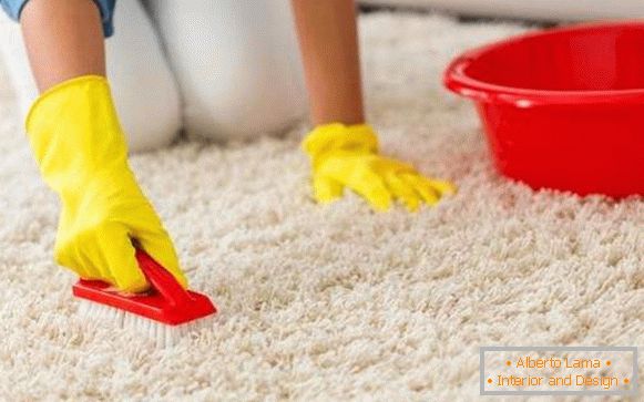 how to clean a white carpet at home, photo 60