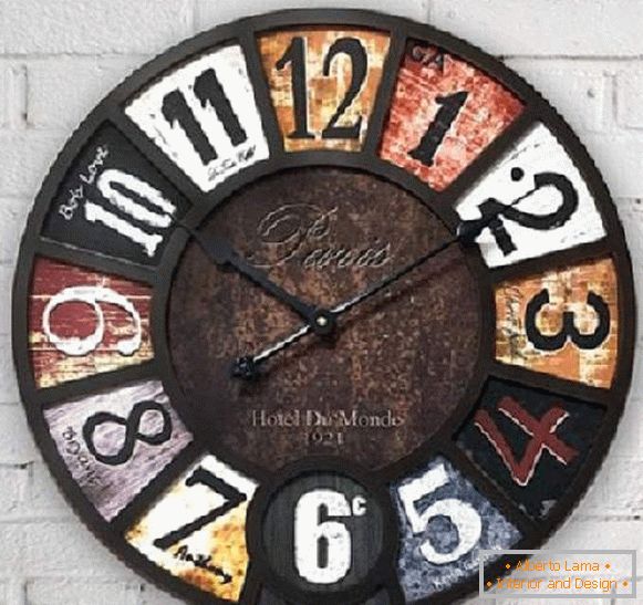 design of a wall clock, photo 54