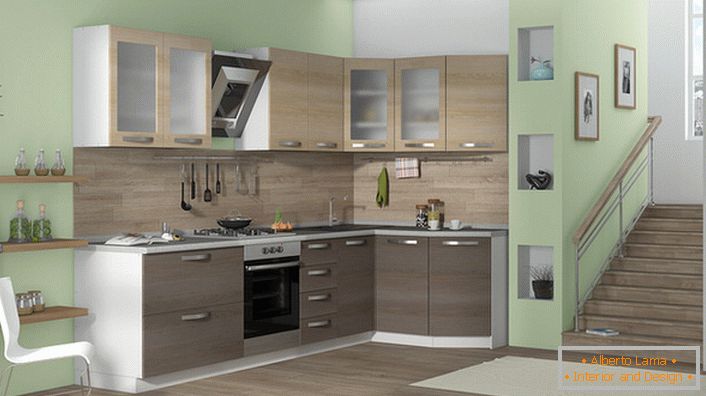 A set for a small kitchen