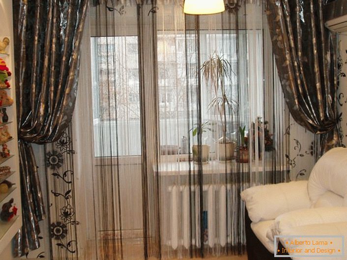 Curtains in the living room