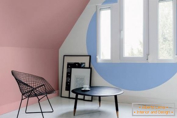 Fashionable color of the walls in the interior of 2016