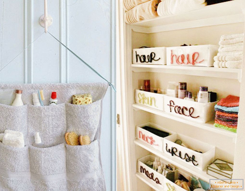 Storage in the bathroom