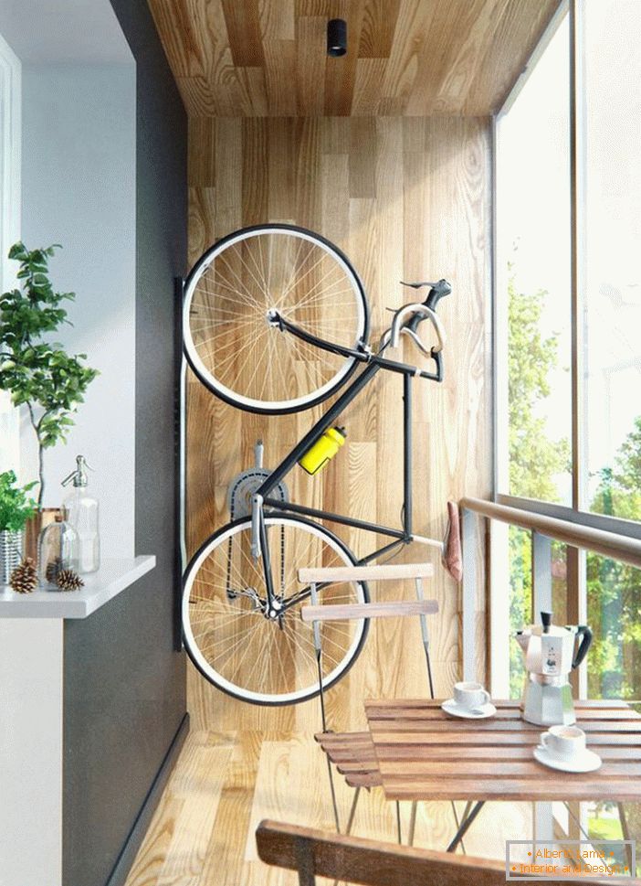 Bicycle on the balcony