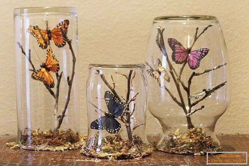 Vases with Butterflies