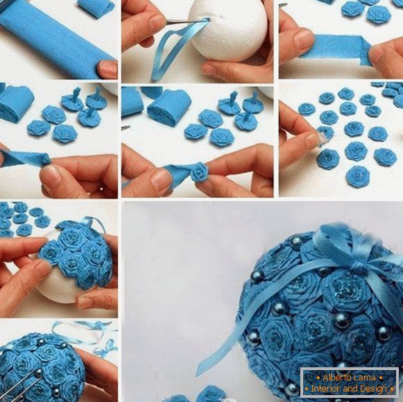 Decoration of foam balls