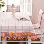 Tablecloth and covers in one style