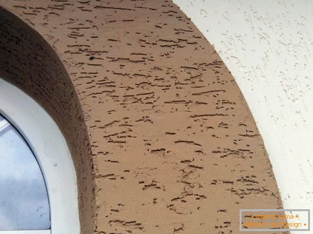 decorative facade plastering bark beetle construction and repair