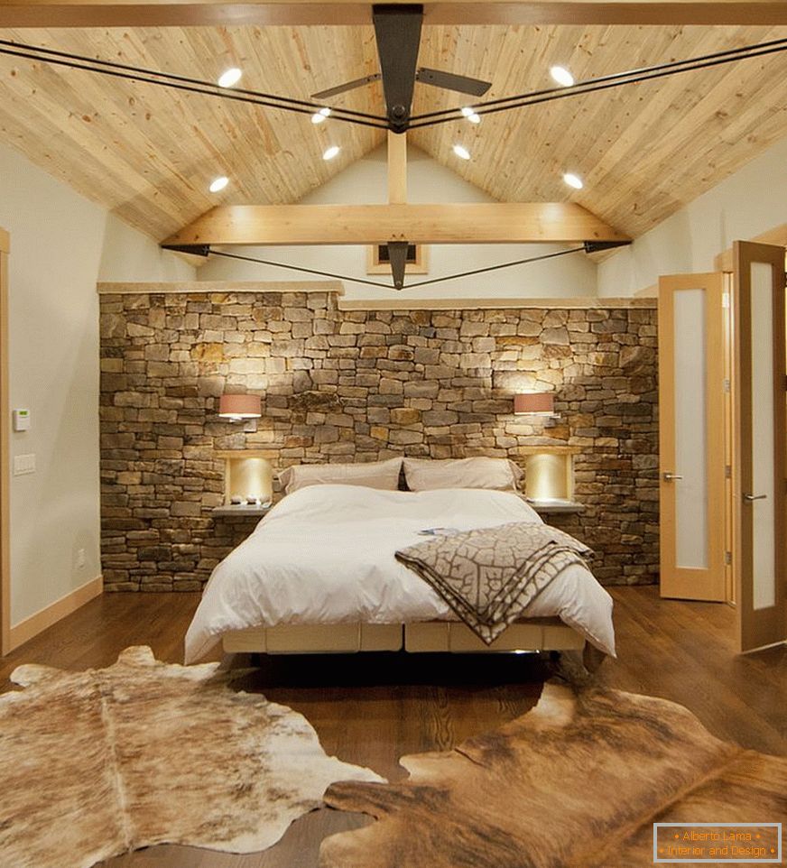Bedroom in eco-style