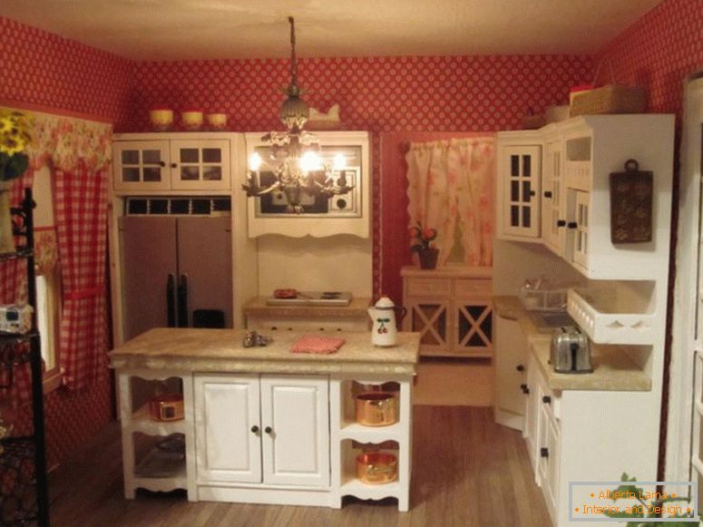 country-kitchen-interior-pink-gourmet-kitchen-cabinets