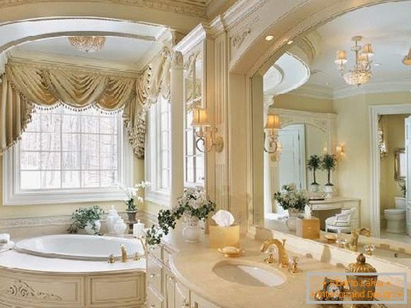 design of a large bathroom in a private house, photo 40