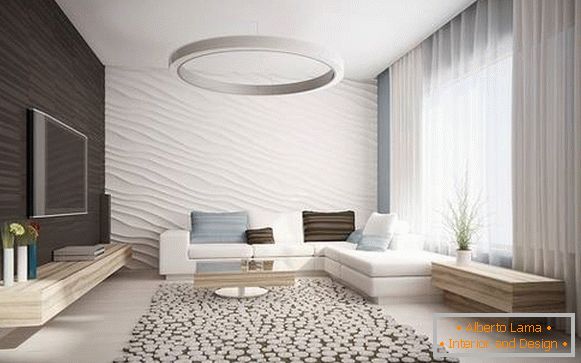 Modern minimalist interior design of a private house